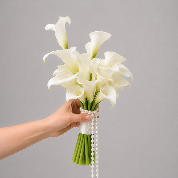 Pearl bridal bouquet